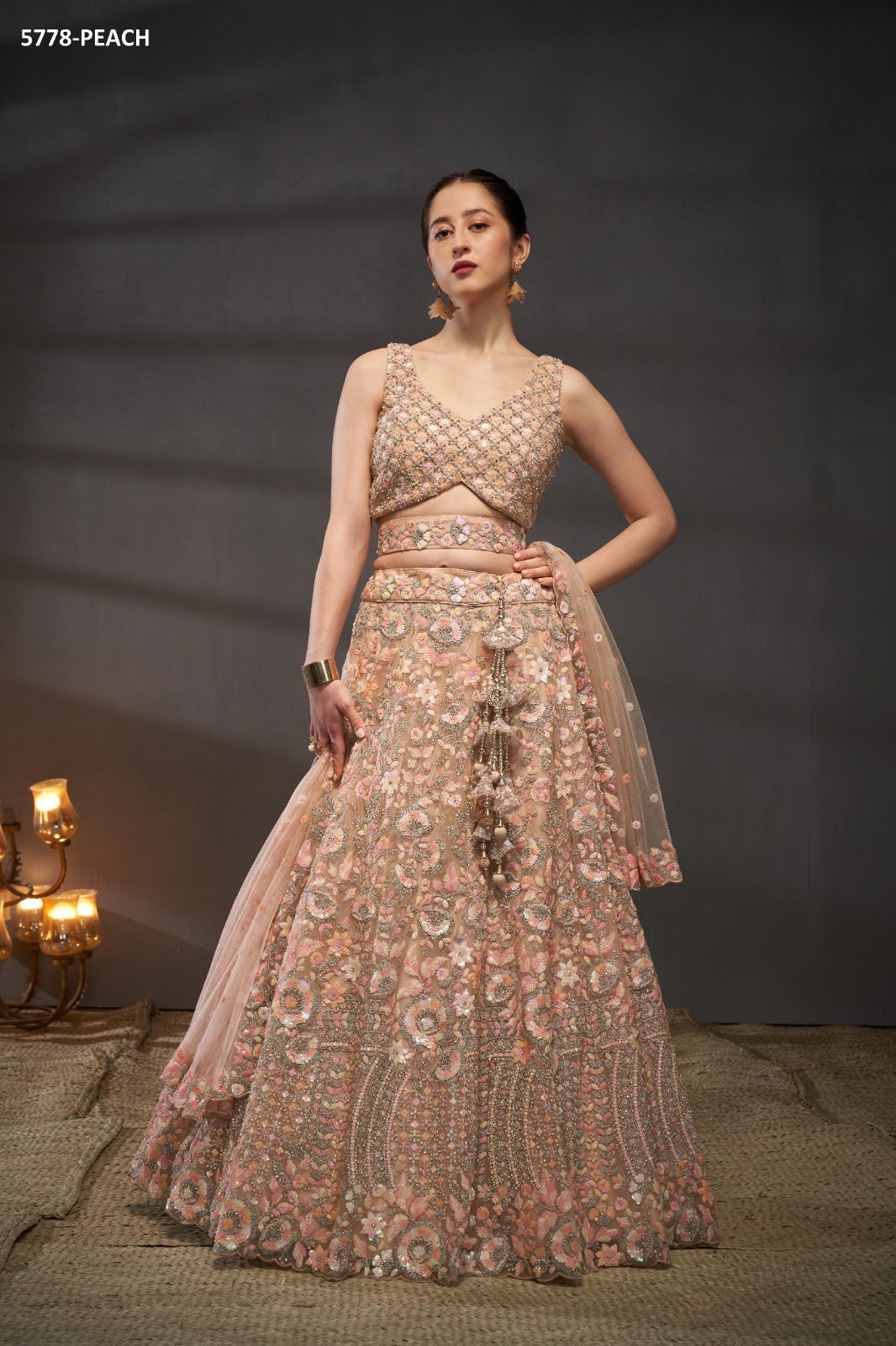 Pf 5778 Net Designer Lahenga Choli Wholesale Suppliers In Mumbai